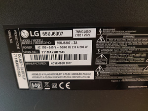 65" LG telekas SmartTV (5 foto / 5)
