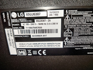 65" LG 4K UHD teler SmartTV (5 foto / 5)