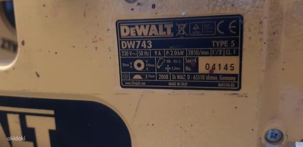 Dewalt DW743 листовая и угловая пила, дисковая пила. (фото #2)