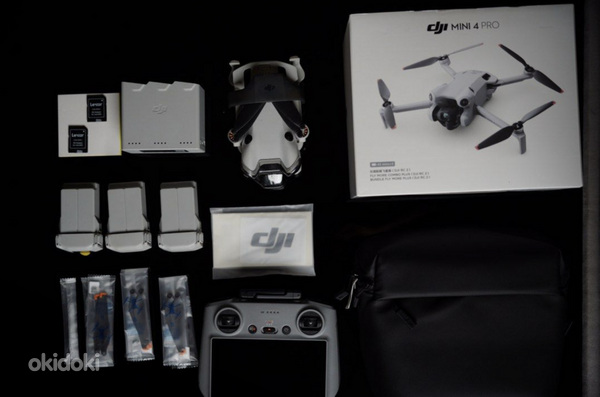 DJI Mini 4 Pro Fly More Combo DJIRC2pult, lisad, garantii