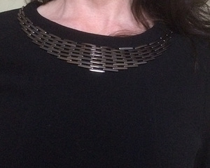 Elegantne must kleit M/L (6 foto / 7)