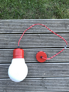 Laelamp (punane, pirni kuju) Maisons du Monde (1 foto / 5)