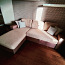 Диван-кровать L-образный, в хорошем-среднем состоянии (фото #1)