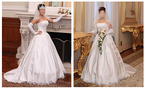 Свадебное платье со шлейфом / 40-42-44 / 160-170
