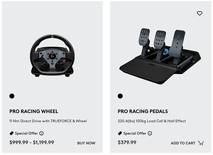 Logitech PRO Racing wheel + PRO Racing pedals PC/XBOX (1 foto / 8)