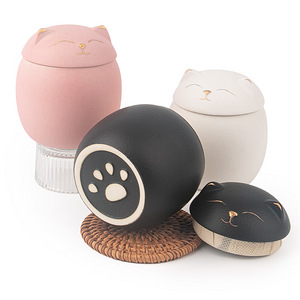 Keraamiline urn kassidele “Cat” roosa 150 ml (2 foto / 2)