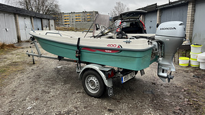 Kaater / MootorpaatTerhi 400 + Honda 10hp + treiler (7 foto / 9)