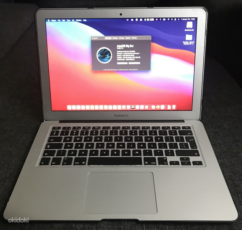 MacBook Air 13 дюймов - i7 / 8 ГБ ОЗУ / 256 ГБ SSD - Аккумулятор: 27 ...
