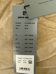 Pierre Cardin meeste püksid (uued, sildiga) (2 foto / 2)