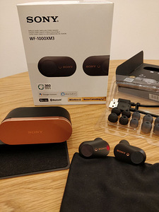 Bluetooth klapid Sony WF-1000XM3 UUEVÄÄRSED aktiivsummutus (1 foto / 3)