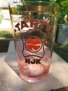 Klaasid Tartu Naha- ja Jalatsi Kombinaadi logoga (4 tk) (2 foto / 2)