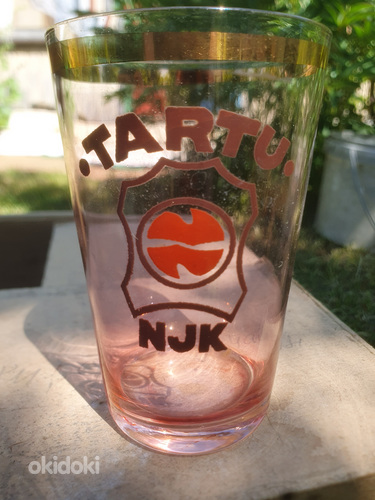 Klaasid Tartu Naha- ja Jalatsi Kombinaadi logoga (4 tk) (foto #2)