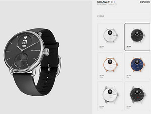 Uus tippklassi Withings Scanwatch EKG nutikell (6 foto / 10)