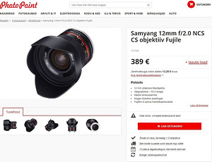Uus Fujifilm Samyang 12mm f/2.0 NCS objektiiv (2 foto / 8)