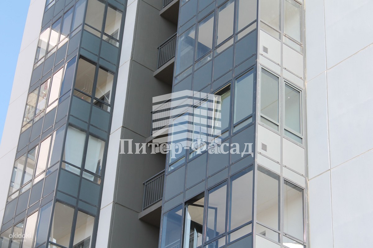 изменение фасада остекления