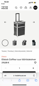 UUS Efalock Coiffeur suur meigikohver SOODUSHINNAGA 150€ (tä (10 foto / 10)