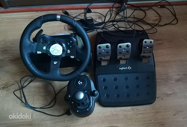 Игровой руль Logitech G920 Xbox One и ПК + механическая коро (фото #1)