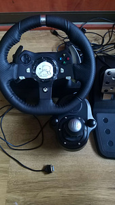 Mängurool Logitech G920 Xbox One & Pc + Manuaal käigukast (2 foto / 5)