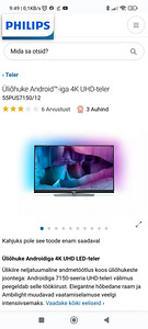 3D Ultra HD LED 4K Amblight LCD- teler Philips 55" (1 foto / 6)