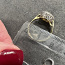 Новый. Кольцо белое и желтое золото 585 пробы. Цирконы. Эстонская жемчужина. (фото #3)