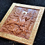 Деревянная икона из бука "Святой Георгий Победоносец" Золото (фото #1)