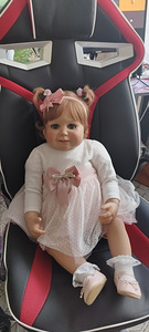 Kogutav reborn nukk Monika Peter Leicht 80 cm (7 foto / 10)