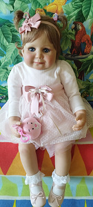 Kogutav reborn nukk Ot Monika Peter Leicht 80 cm (7 foto / 9)