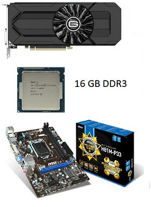1060 6gb Gainward + Intel Xeon E3 1270 v3 + MSI H81M-P33 + 1 (1 foto / 1)