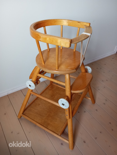 Детский деревянный обеденный стул (фото #3)