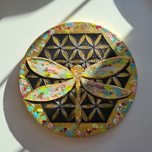 Uus hind! Mandala maal lõuendil, suurus 30 cm "Elu lill" (2 foto / 6)