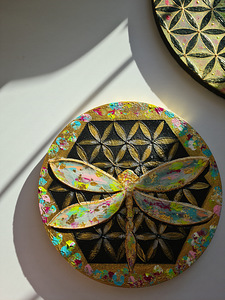 Uus hind! Mandala maal lõuendil, suurus 30 cm "Elu lill" (6 foto / 6)