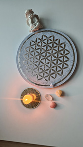 Uus! Käsitöö mandala maal lõuendil, 30 cm. (7 foto / 8)