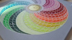 Käsitöö mandala "Torus või Tor" 40 cm x 40 cm (2 foto / 5)