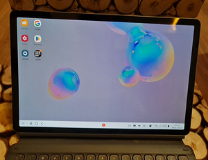 Samsung Galaxy Tab s6 LTE, sinine, 128GB + klaviatuur+korpus (3 foto / 9)