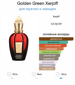 Xerjoff cofee break golden green 50 ml (3 foto / 9)