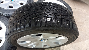 BMW 16" plekkveljed+rehvid+ilukilbid (2 foto / 3)