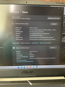 Sülearvuti ASUS TUF Gaming F15 (3 foto / 7)