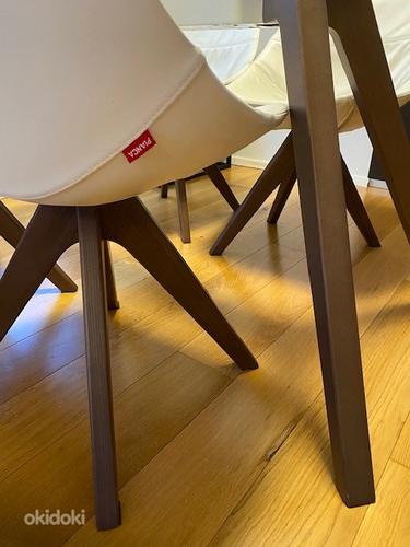 Раздвижной обеденный стол + 6 стульев (фото #6)