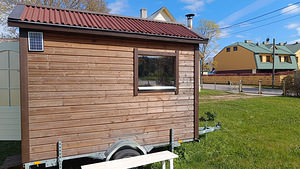 Müüa 2-kambriline ratastel saun (5 foto / 6)