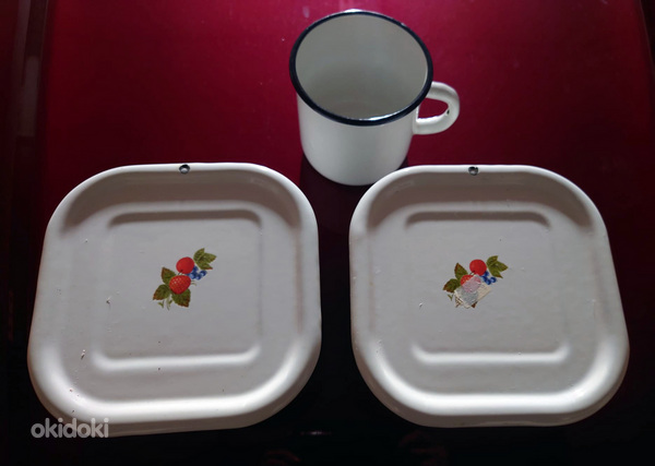 Эмалированная посуда / новая / комплект (фото #1)