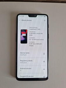 Telefon Oneplus 6 | 6GB/64GB (1 foto / 10)