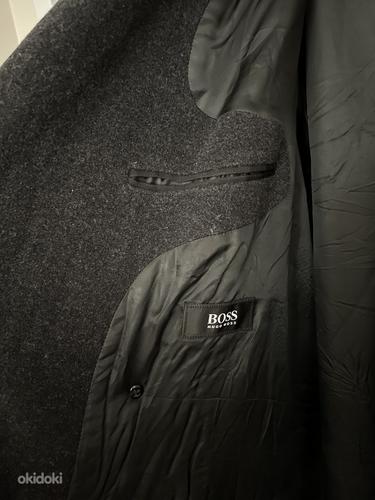 Винтажное зимнее пальто Hugo Boss из цельной шерсти (фото #2)