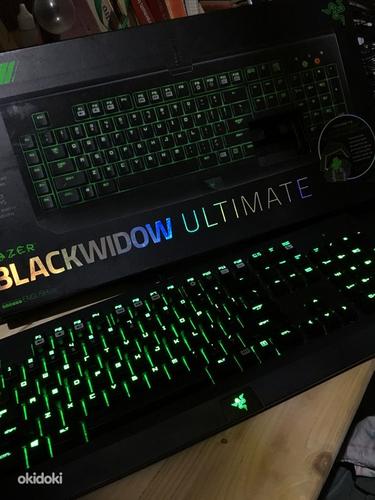 Razer blackwidow ultimate + Hyper X cloud наушники (фото #1)