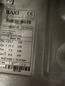 BAXI 14i Blue gaasikatel (5 foto / 5)