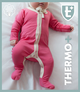 Термобелье для новорожденных из 100% шерсти мериносов