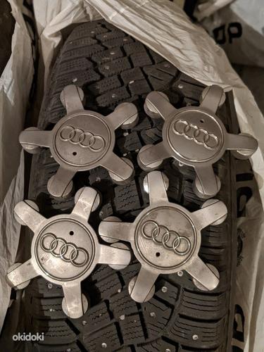 Литые диски + колпачки Audi + резина Continental 235/65 R17 (фото #6)