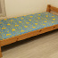 Б/у деревянная кровать с матрасом 80х200см (фото #1)