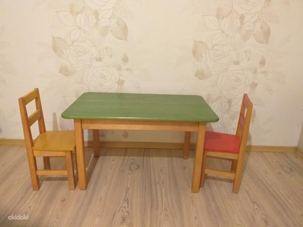 Laste laud ja kaks tooli (foto #1)