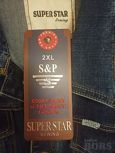 НОВАЯ МУЖСКАЯ ДЖИНСОВАЯ КУРТКА SUPERSTAR, 2XL (3 фото из 4)