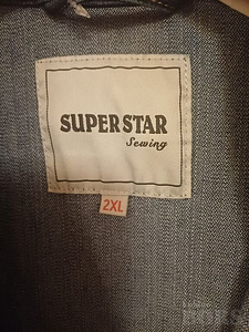НОВАЯ МУЖСКАЯ ДЖИНСОВАЯ КУРТКА SUPERSTAR, 2XL (2 фото из 4)